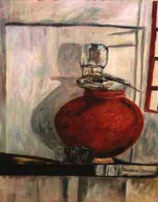 still life with pot of water