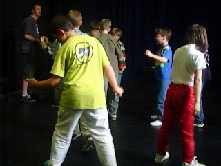 Youngsters at the workshop