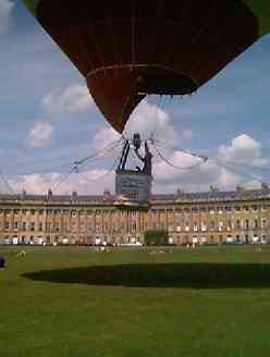 the ballon above Royal Crescent