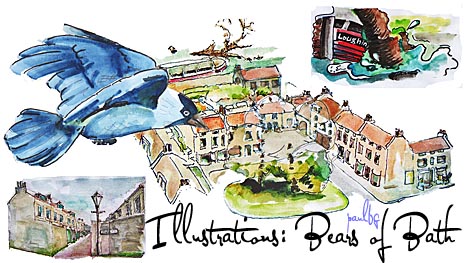 Bears of Bath illustrations