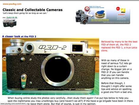 Classic camera repairs